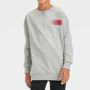 Art Class Boys’ Smiley Graphic Sweatshirt - Heather Gray